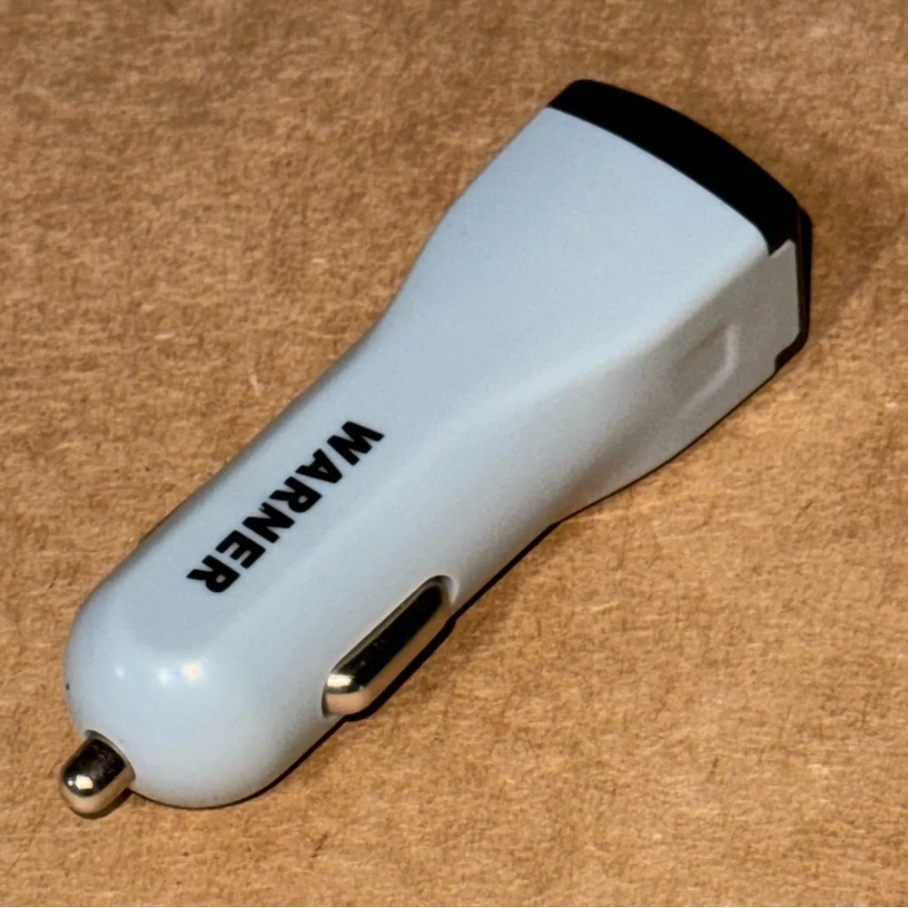 Travel charger adapter & travel pouch white gray or black